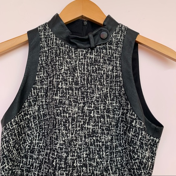 NEW! Karen Millen Black & White Wool Blend Contrast Dress, Size 4 - Picture 2 of 8
